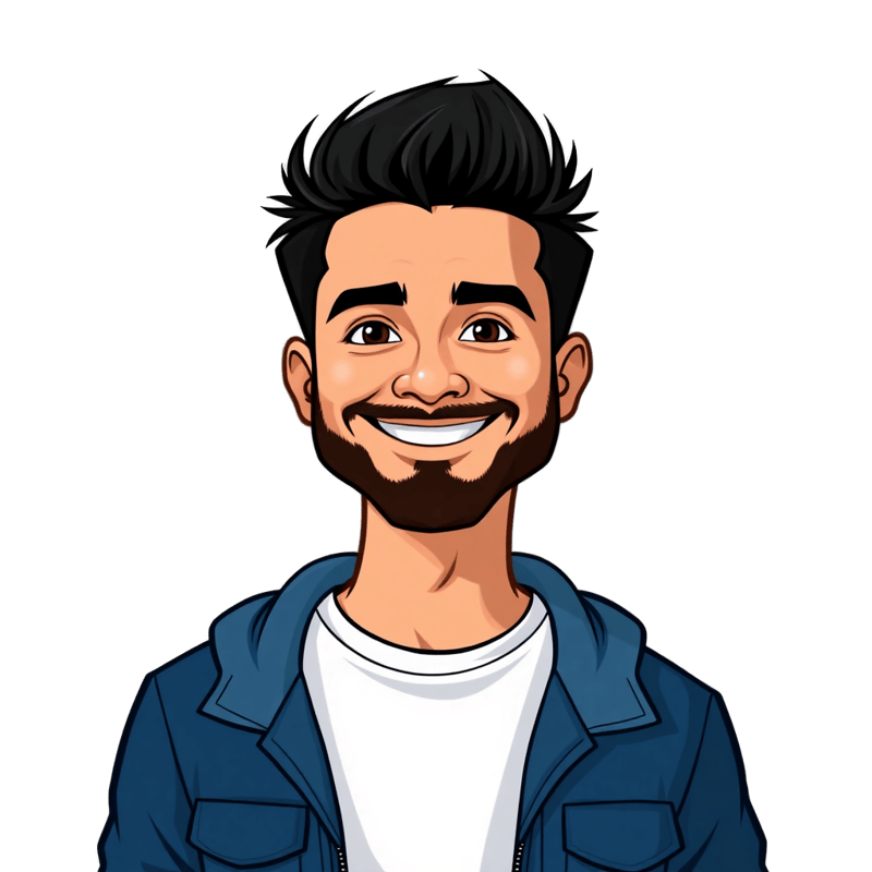 Caricature of Siddharth Mahajan